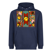 Navy softball mom Heavyweight Hoodie - Jasminsmagicworld