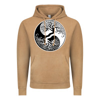 Vintage Camel tree of life yin yang Vintage Hoodie - artisFamous