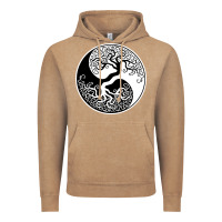 Vintage Coffee tree of life yin yang Vintage Hoodie - artisFamous