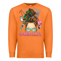 Carrot messy bun nurse life Premium Sweatshirt - RanaPortraitStore
