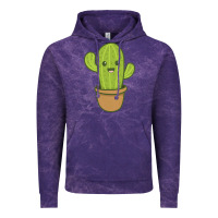 Cloud Purple happy cactus hug me please Vintage Hoodie - artisFamous