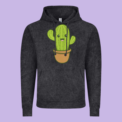 Happy Cactus Hug Me Please Vintage Hoodie Designed By Artisfamous