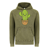 Vintage Olive happy cactus hug me please Vintage Hoodie - artisFamous