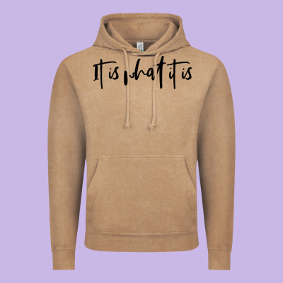 It Is What It Is Vintage Hoodie Designed By Artisfamous