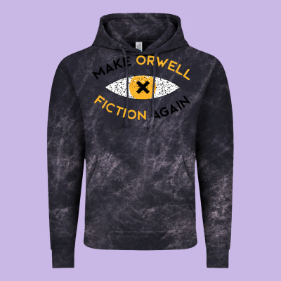 Make Orwell Fiction Again Vintage Hoodie Designed By Artisfamous