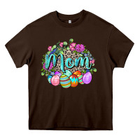 Chocolate Brown Easter Mom  Happy Easter Day Heavy Core Tee - CowGirlArtShop