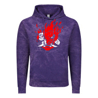 Cloud Purple cyberpunk 2077 Vintage Hoodie - artisFamous