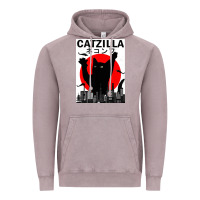 Vintage Zinc vintage catzilla japanese sunset style Vintage Hoodie - artisFamous