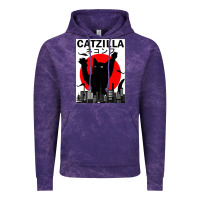 Cloud Purple vintage catzilla japanese sunset style Vintage Hoodie - artisFamous