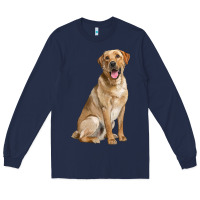 Navy Labrador Retriever llustrations Long Sleeve Tee - LillyAllenDesigns
