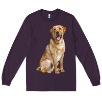Plum Labrador Retriever llustrations Long Sleeve Tee - LillyAllenDesigns