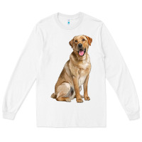 White Labrador Retriever llustrations Long Sleeve Tee - LillyAllenDesigns