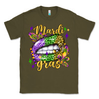 Army Green mardi gras with  lip olivia Classic Tee - OliviaCreatesArt