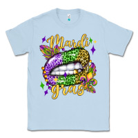 Dusty Blue mardi gras with  lip olivia Classic Tee - OliviaCreatesArt
