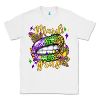 White mardi gras with  lip olivia Classic Tee - OliviaCreatesArt