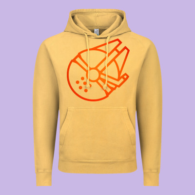 Millennium Falcon Vintage Hoodie Designed By Artisfamous
