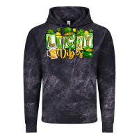 Cloud Black Lucky Vibes Vintage Hoodie - CowhideDigitalArt