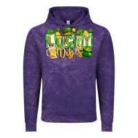 Cloud Purple Lucky Vibes Vintage Hoodie - CowhideDigitalArt