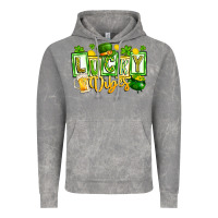 Cloud Rock Lucky Vibes Vintage Hoodie - CowhideDigitalArt