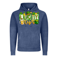Vintage Denim Lucky Vibes Vintage Hoodie - CowhideDigitalArt
