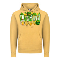 Vintage Mustard Lucky Vibes Vintage Hoodie - CowhideDigitalArt