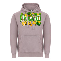 Vintage Zinc Lucky Vibes Vintage Hoodie - CowhideDigitalArt