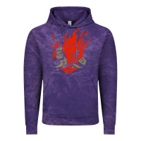 Cloud Purple punk samurai Vintage Hoodie - artisFamous