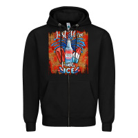Black just here for the ice Zipper Hoodie - JahusDesignShop
