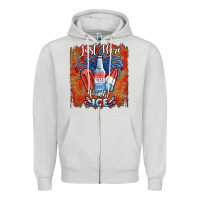 Dove Grey just here for the ice Zipper Hoodie - JahusDesignShop
