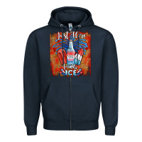 Navy just here for the ice Zipper Hoodie - JahusDesignShop