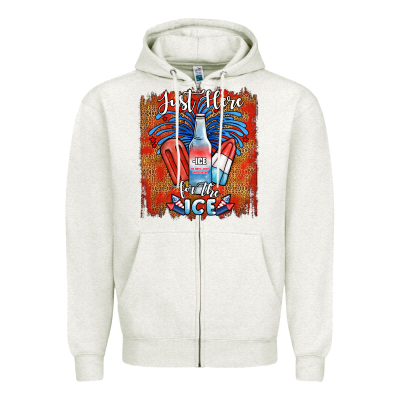 Just Here For The Ice Zipper Hoodie by JahusDesignShop | Teevron