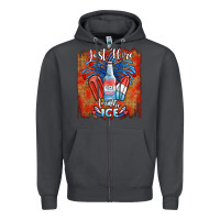Smoke just here for the ice Zipper Hoodie - JahusDesignShop