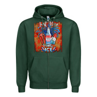 Sports Green just here for the ice Zipper Hoodie - JahusDesignShop