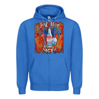 True Royal just here for the ice Zipper Hoodie - JahusDesignShop