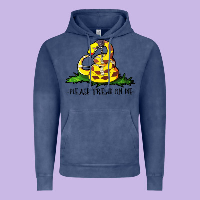 Please Tread On Me Vintage Hoodie Designed By Artisfamous