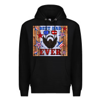 Black best dad ever american flag Premium Hoodie - Artiststas