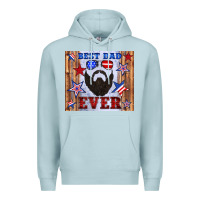 Blue Mist best dad ever american flag Premium Hoodie - Artiststas