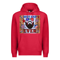 Cardinal best dad ever american flag Premium Hoodie - Artiststas