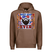 Chestnut best dad ever american flag Premium Hoodie - Artiststas