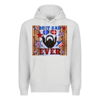 Dove Grey best dad ever american flag Premium Hoodie - Artiststas