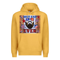 Mustard best dad ever american flag Premium Hoodie - Artiststas
