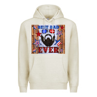Oatmeal Heather best dad ever american flag Premium Hoodie - Artiststas