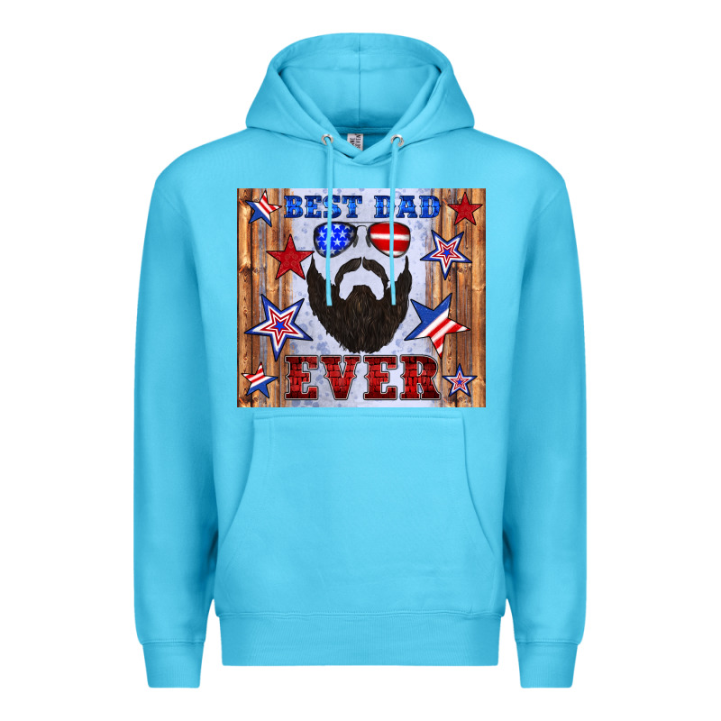 Best Dad Ever American Flag Premium Hoodie by Artiststas | Teevron