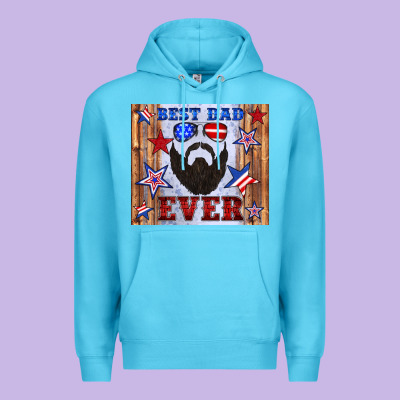 Best Dad Ever American Flag Premium Hoodie Designed By Artiststas