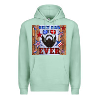 Seafoam best dad ever american flag Premium Hoodie - Artiststas