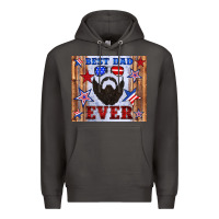 Smoke best dad ever american flag Premium Hoodie - Artiststas
