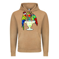 Vintage Camel parrots drinking margarita hawaiian Vintage Hoodie - artisFamous