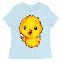 Baby Blue chick Ladies Tee - FaDigitalArtStudio