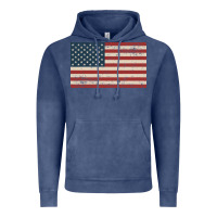 Vintage Denim american flag Vintage Hoodie - artisFamous