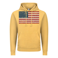 Vintage Mustard american flag Vintage Hoodie - artisFamous